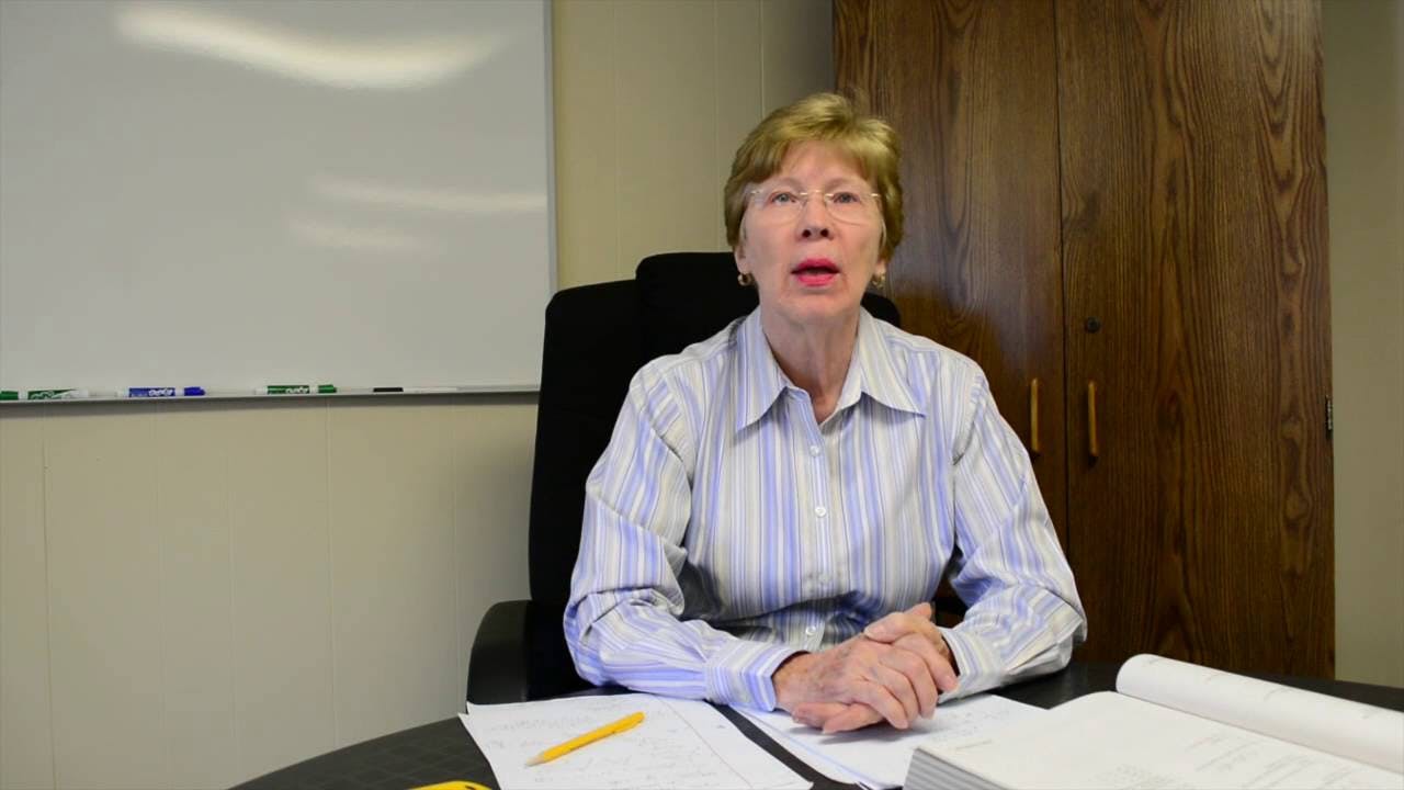 Picture of Linda Hartnett detailing SAT information